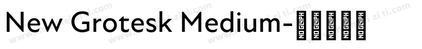 New Grotesk Medium字体转换